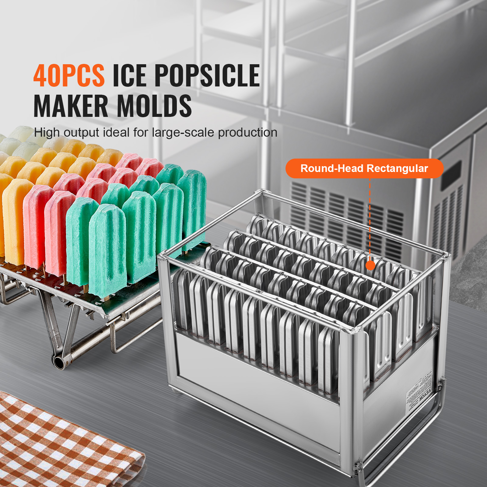 Commercial Popsicle Machine 40/52/120 PCS Moulds Ice Pops Lolly Maker - Picture 16 of 62