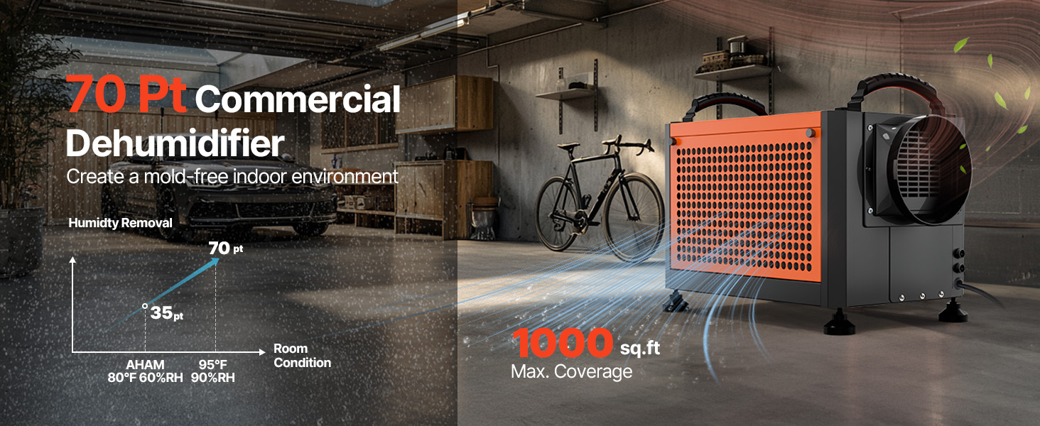 dehumidifier in basement environment