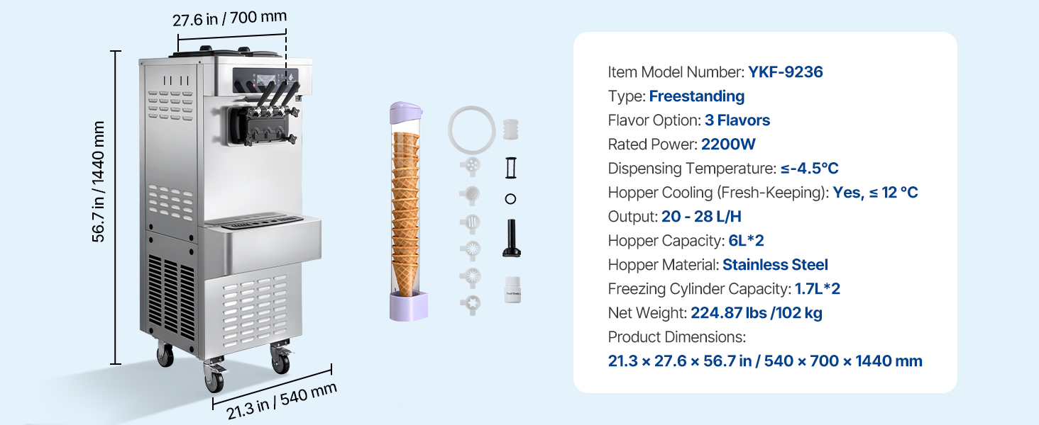 Commercial Ice Cream Machine A100 1.11w