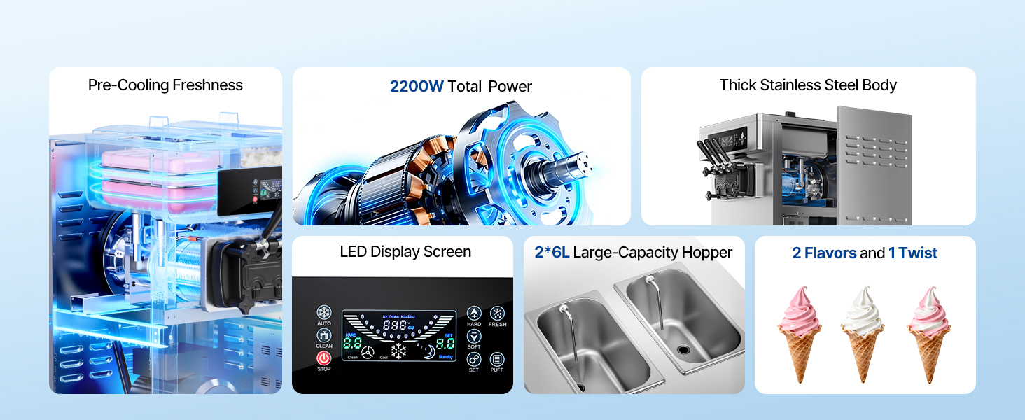 Commercial Ice Cream Machine A100 1.12w