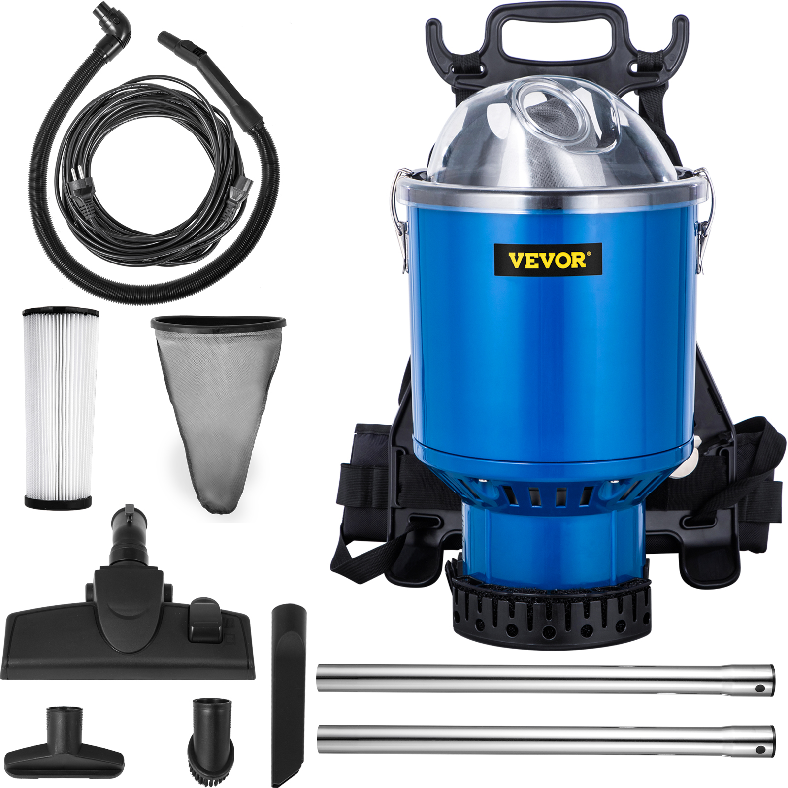 Wet Dry Vac,2.6 Gallon,Portable