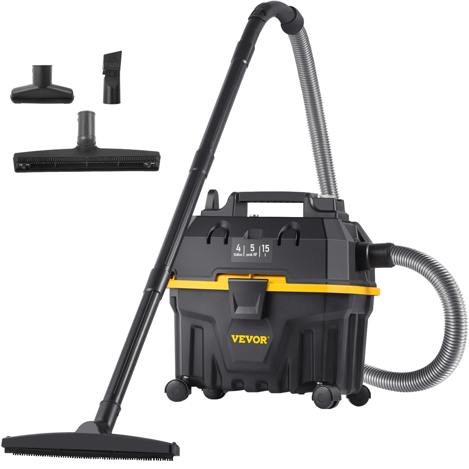 Wet Dry Vac,2.6 Gallon,Portable