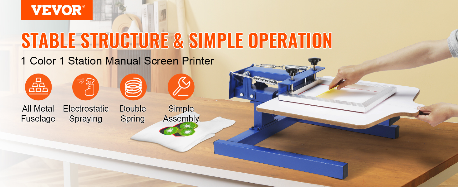 Máquina de serigrafía, 4 colores 4 estaciones de impresión de pantalla de  seda giratoria de 360°, prensa de serigrafía de 21.2 x 17.7 pulgadas,  paleta
