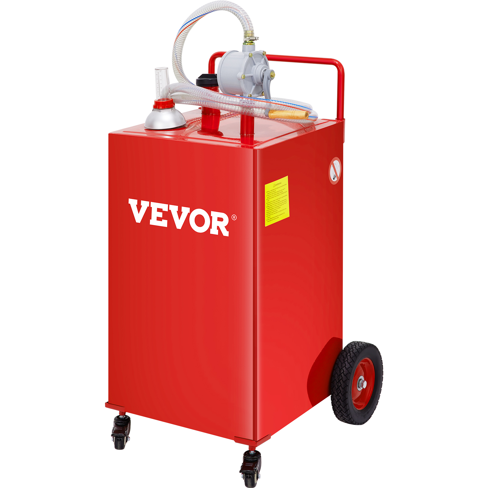 VEVOR Fuel Caddy, 35 Gallon, Gas Storage Tank on 4 Wheels, with
