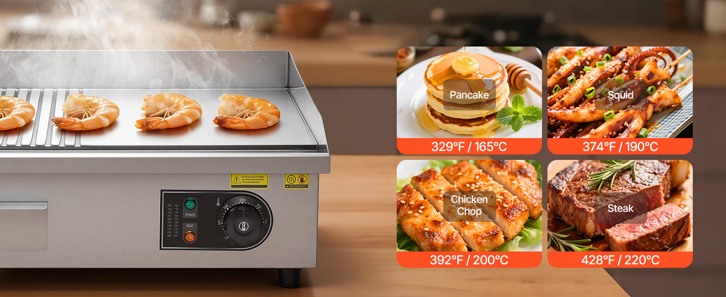 Uimoso Elektrische Tischgrillplat Electric Griddle A100 1.17w