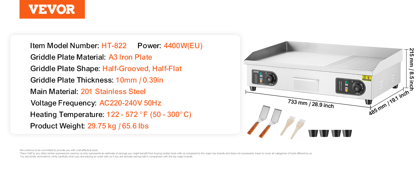 Commercial Electric Griddle,Countertop, Flat Top Grill