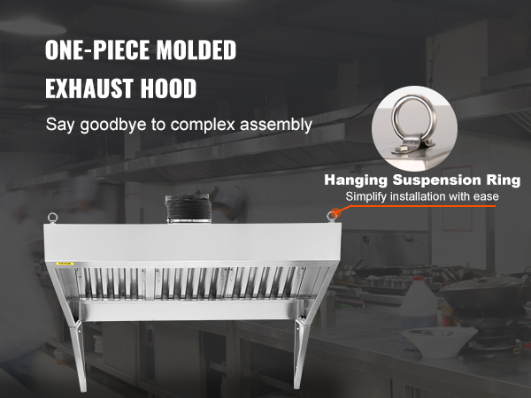 thumbnail image 2 of 4ft Commercial Exhaust Hood For Food Trucks & Concession Trailers – Stainless Steel 2 of 5