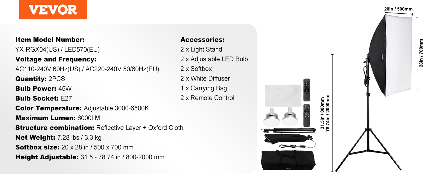 Softbox Lighting Kit A100 1.11