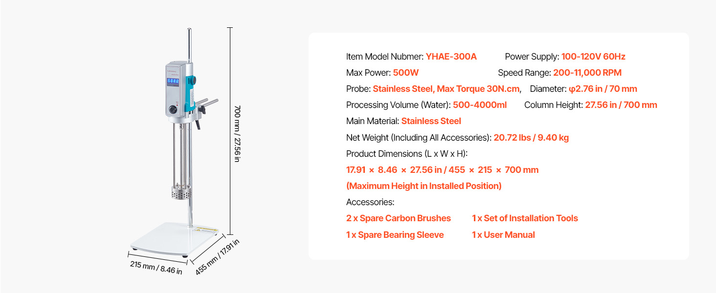 300W homogenizer model