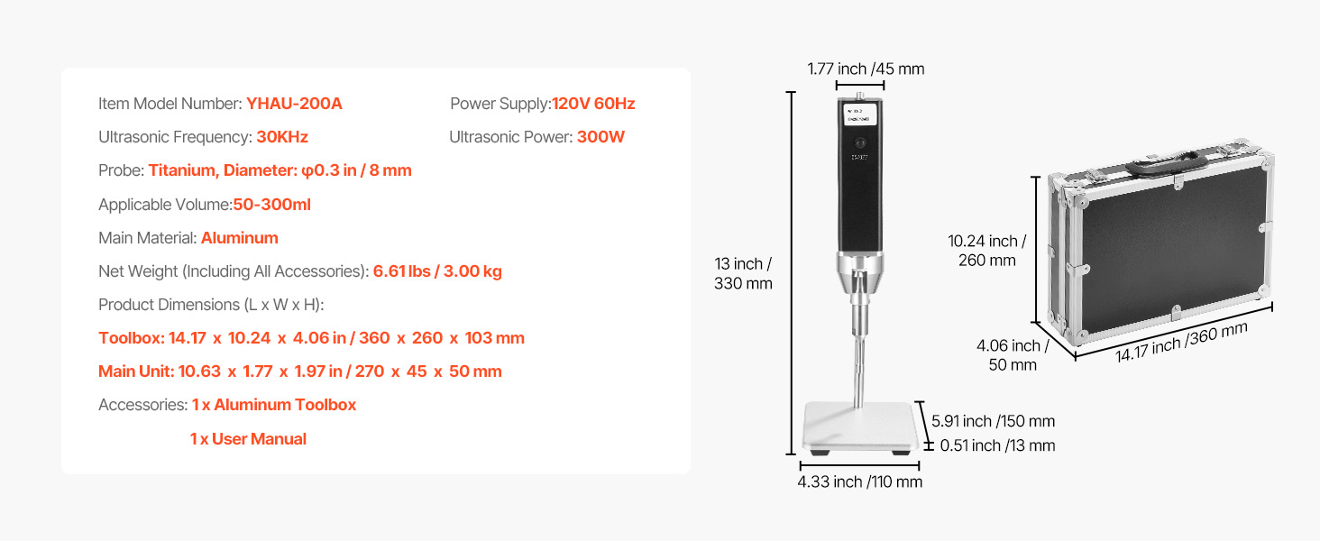 300W type B homogenizer