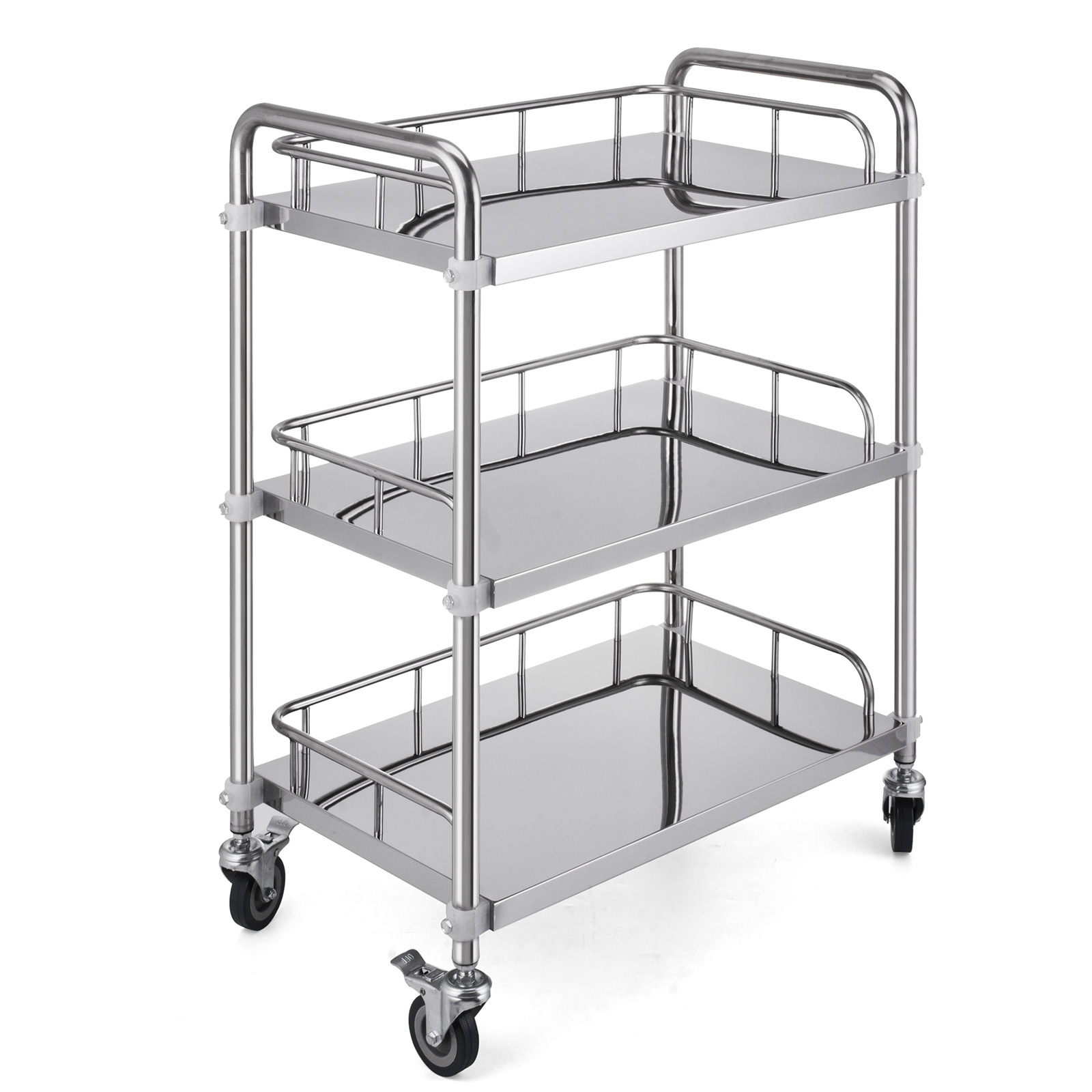 2-Layer, Stainless Steel, Lab Cart