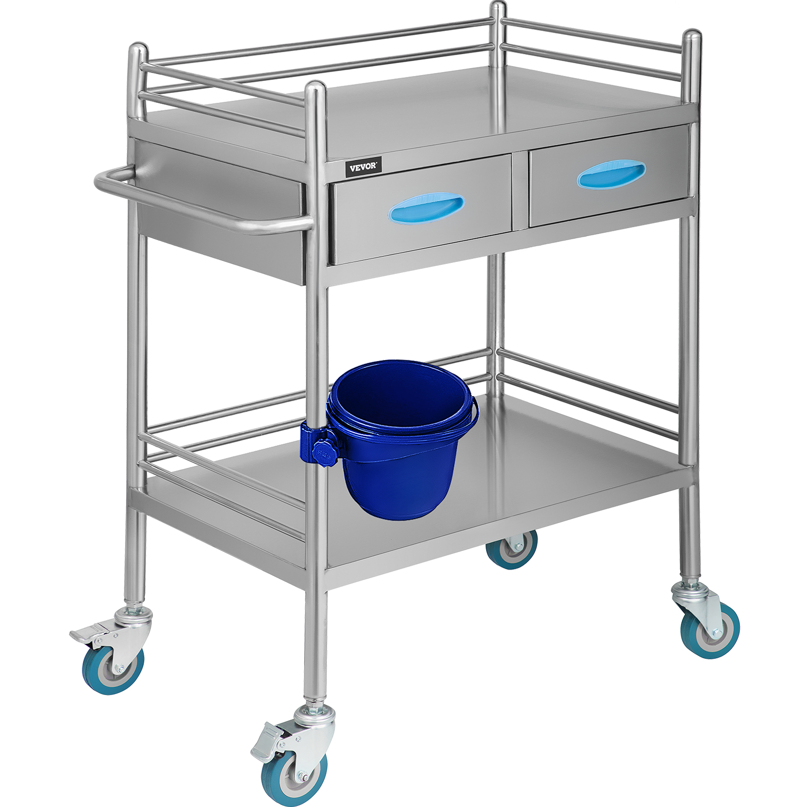 Size:large Material Medical Trolley Cart Dental Lab Cart 3 Layers Stainless Steel Lab Trolley Medical Hospital Equipment Portable Serving Trolley On Wheels 