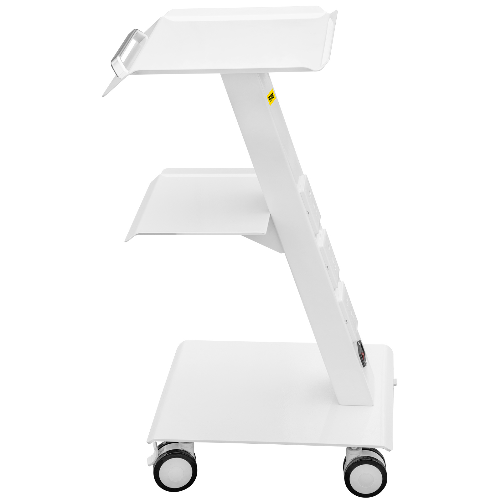 Stainless Steel Lab Medical Equipment Cart Quiet Easy Assemble Dental