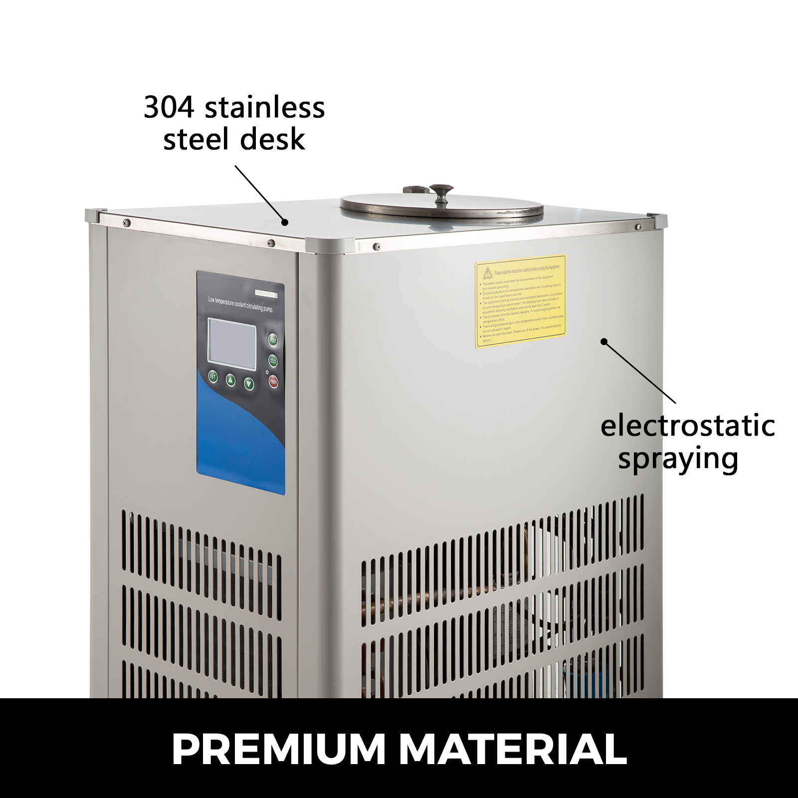 VEVOR Laboratorio Chiller Circulator 5L Chiller Lab 20℃ Refrigeración