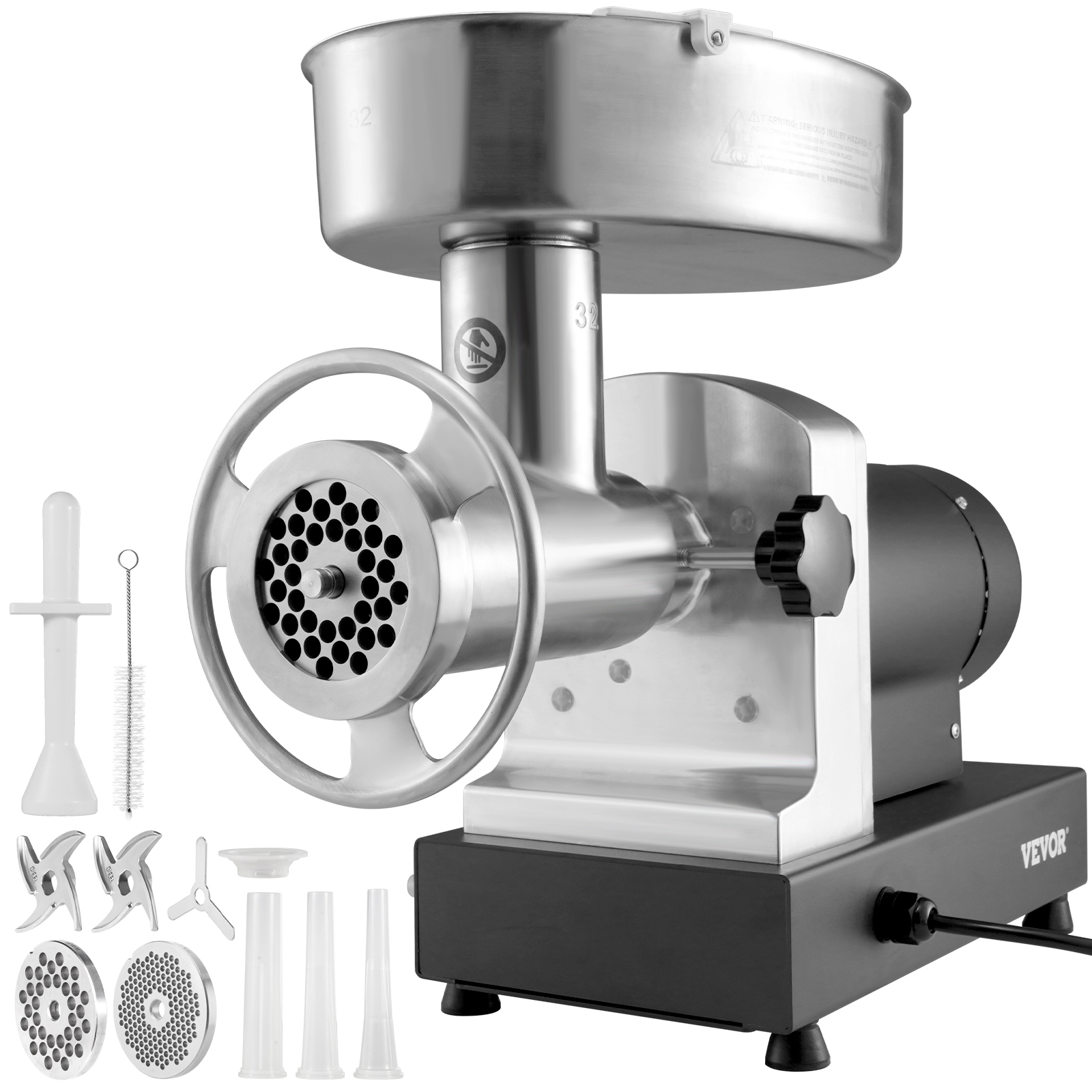 VEVOR Commercial Electric Meat Grinder 5-21Lbs/Min Sausage Stuffer Maker Kitchen - Picture 3 of 98