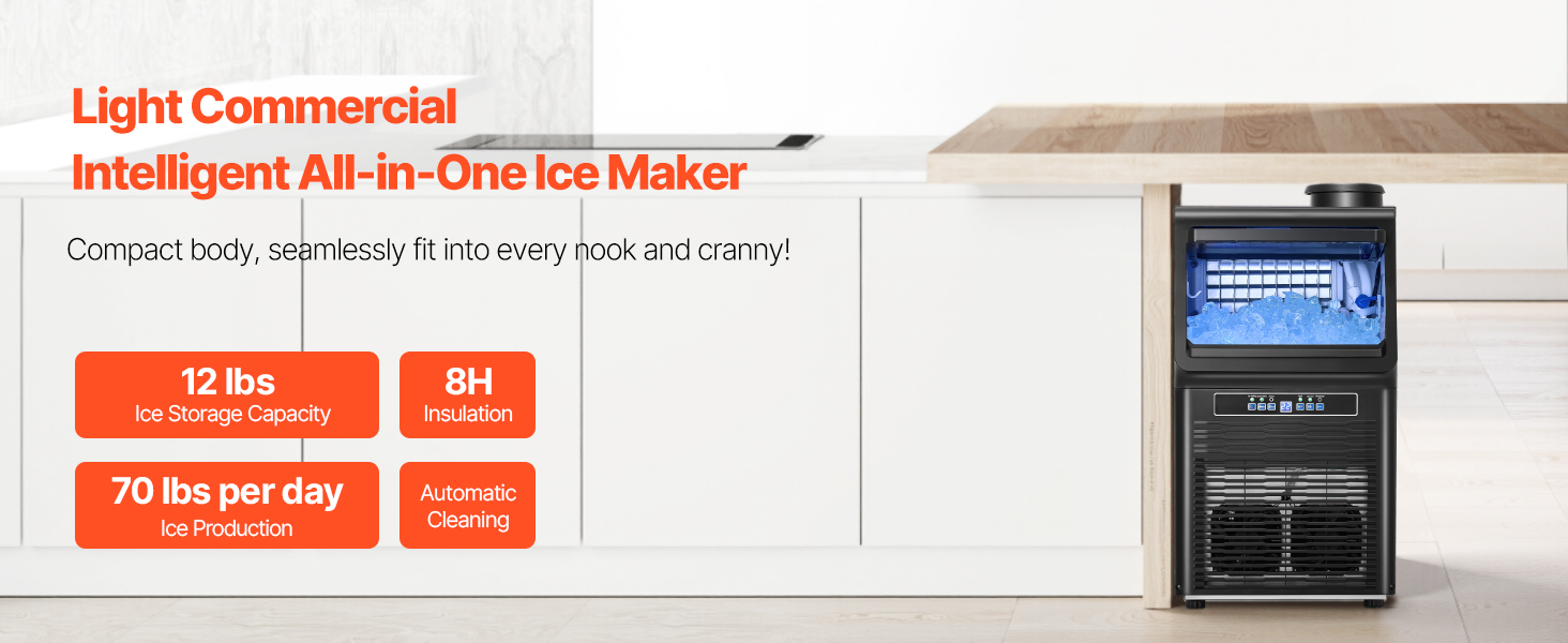 Commercial Ice Maker Freestanding Cabinet Machine 70lbs/24H 36 Ice ... Commercial Ice Maker Freestanding Cabinet Machine 70lbs/24H 36 Ice ...