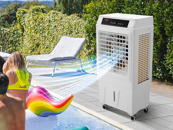 SLIMKOOL 3000-CFM 3-Speed Indoor/Outdoor Portable Evaporative Cooler for  950-sq ft (Motor Included) in the Evaporative Coolers department at