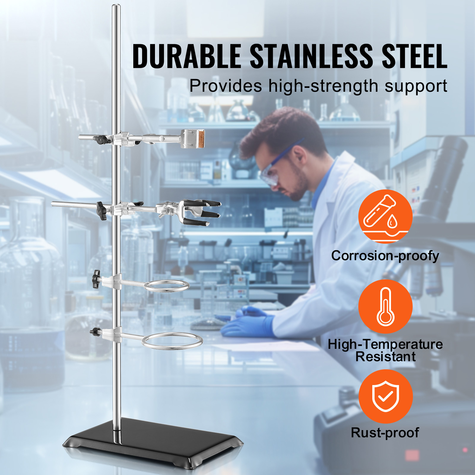 Lab Stand Support Laboratory Retort Support Stand 23.6