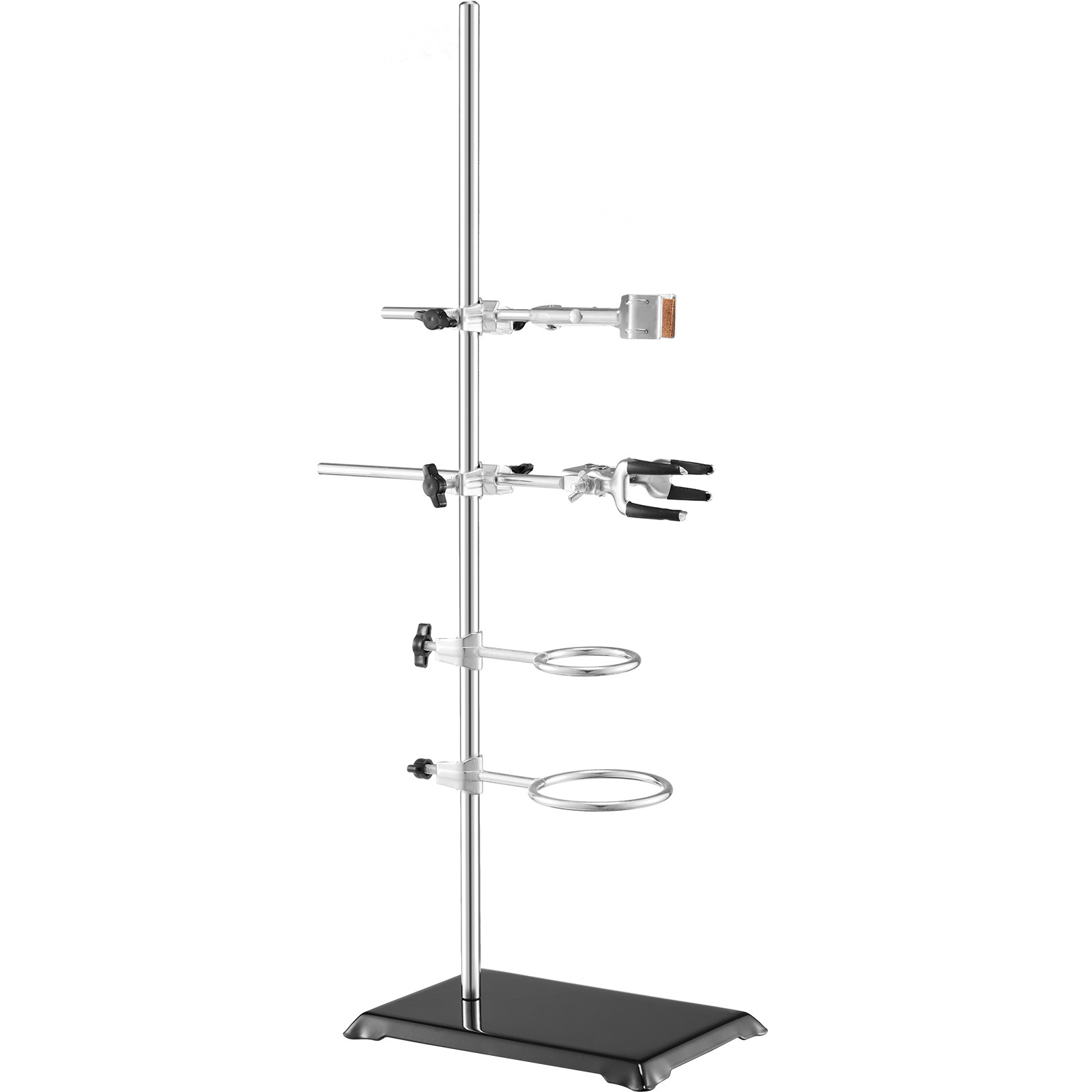Lab Stand Support Laboratory Retort Support Stand 23.6" Rod With Clamps