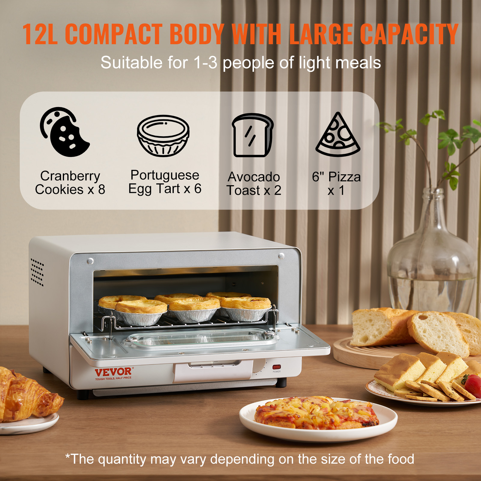 Stainless Steel Air Fryer Toaster Oven with Convection and Steam Cooking