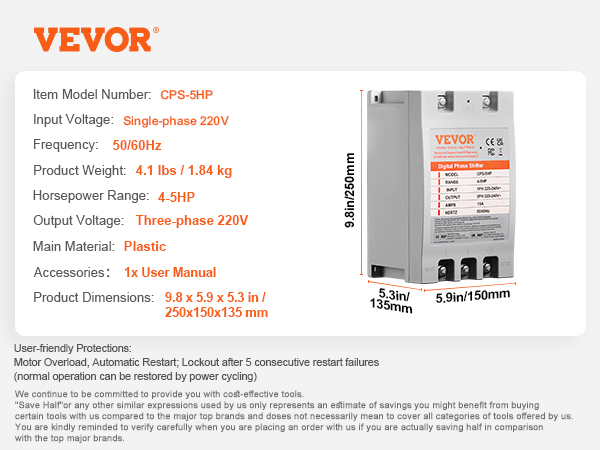 vevor 3 phase converter wiring diagram