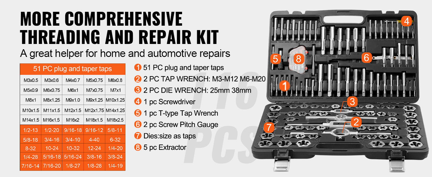 Tap And Die Set A100 2.2w