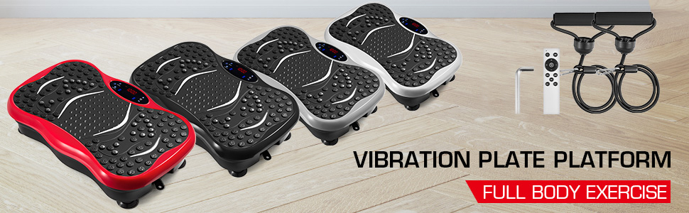 VEVOR Vibration Fitness Platform Machine Plate Slim Body Shaper Massage  Vibro 180speed