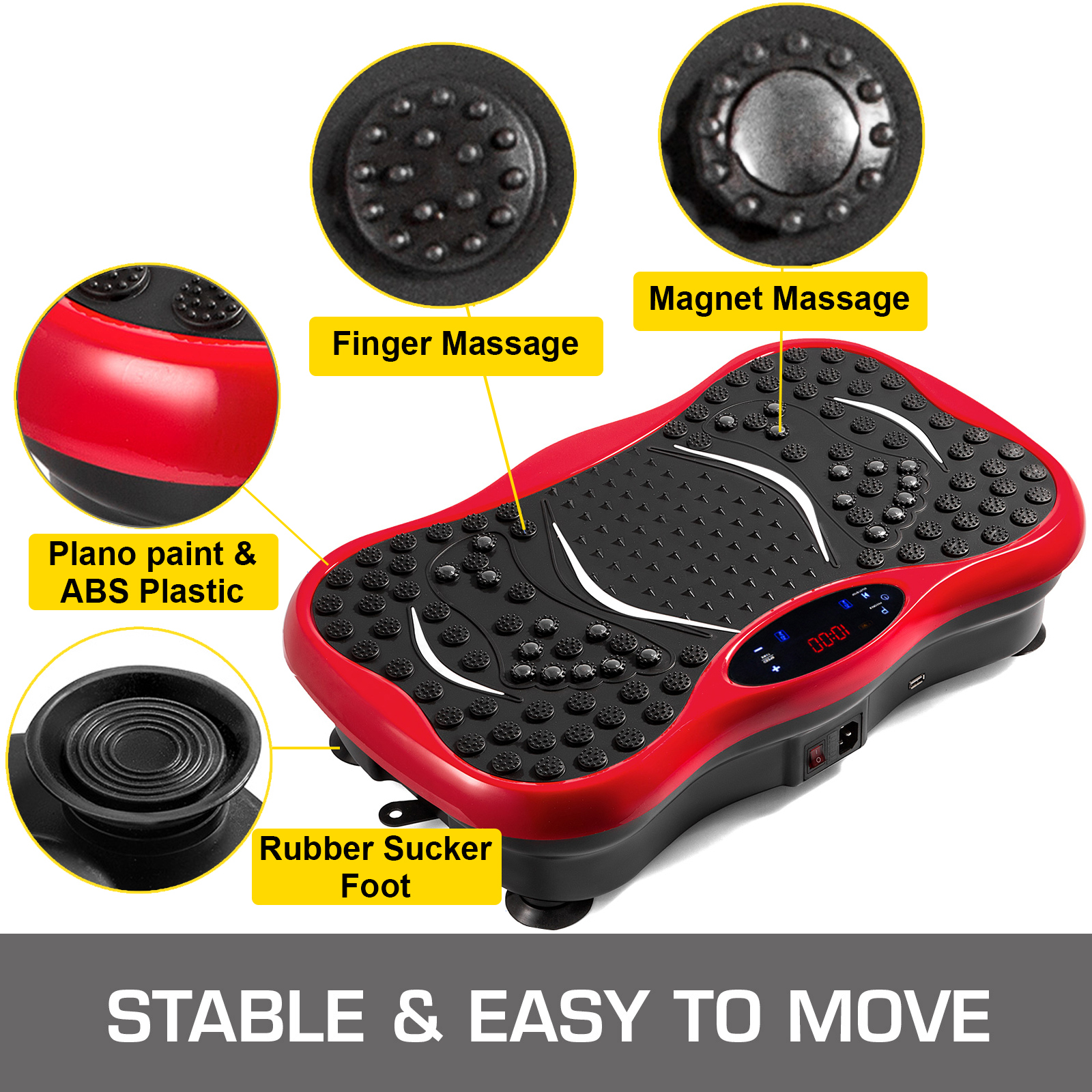 VEVOR Vibration Plate Exercise Machine,Whole Body Exercise