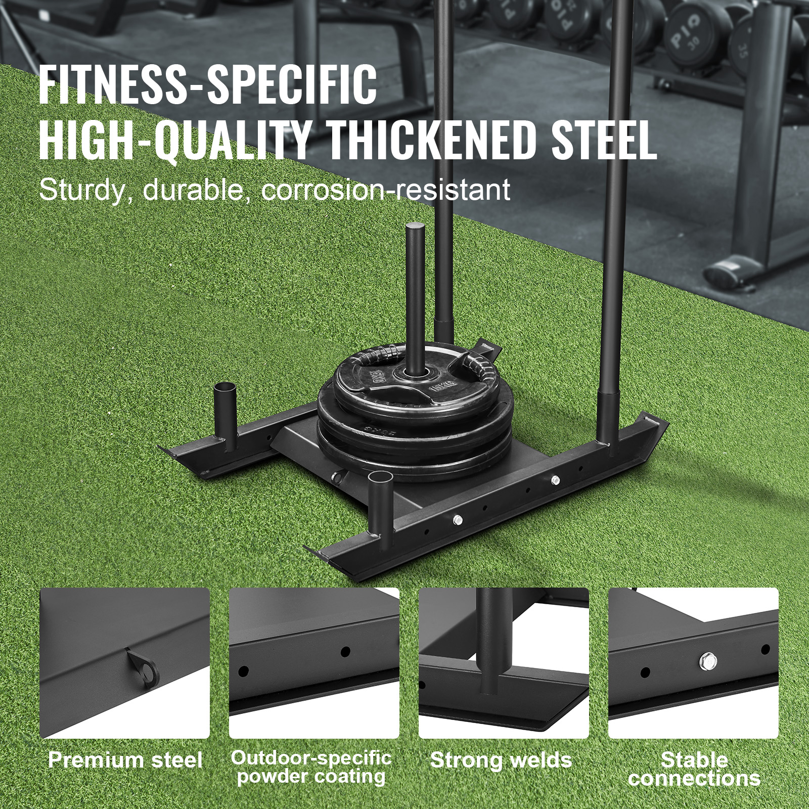 VEVOR Weight Power Pull Push Sled Fitness Strength Speed Resistant Training Sled - Picture 79 of 86