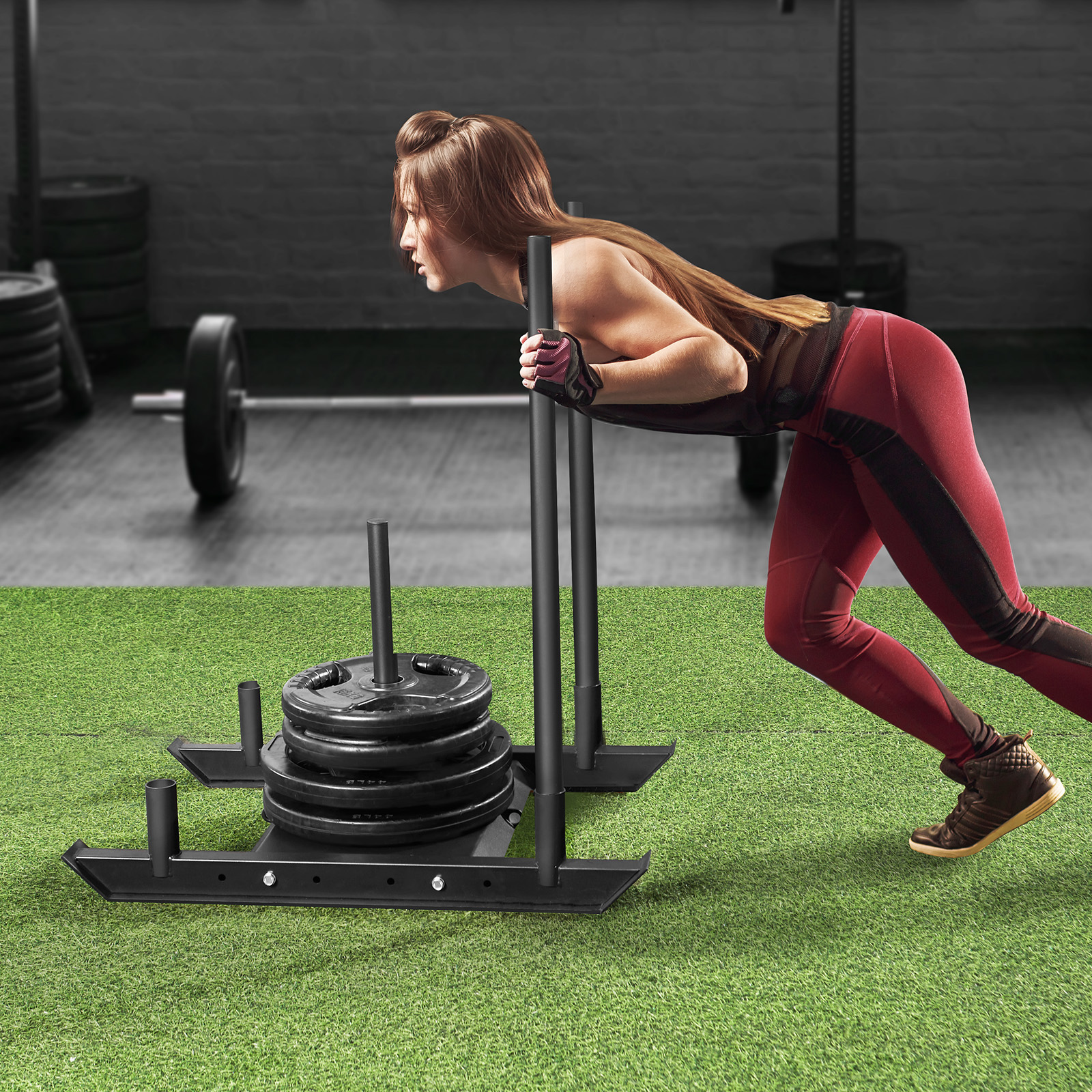VEVOR Weight Power Pull Push Sled Fitness Strength Speed Resistant Training Sled - Picture 82 of 86