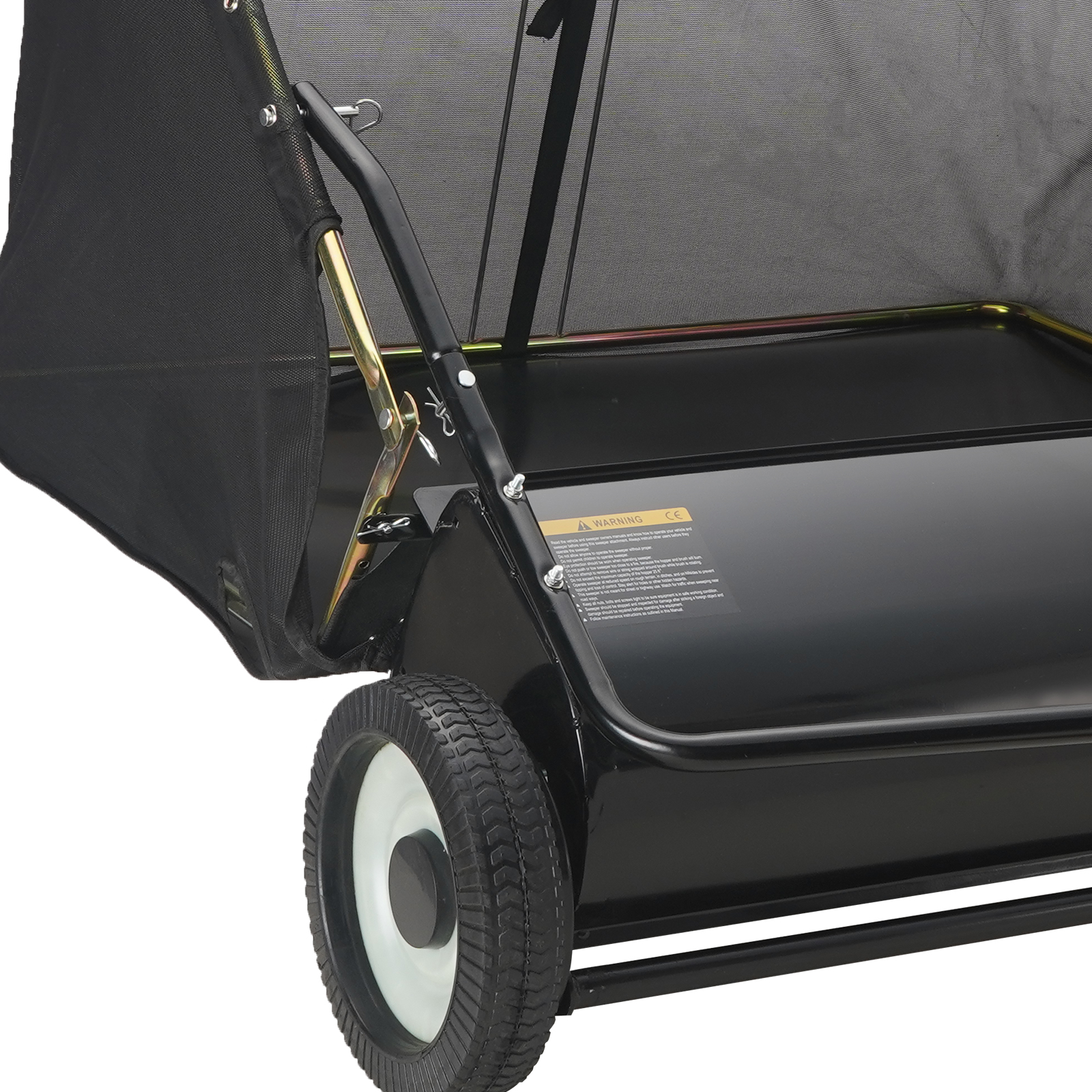 Vevor Vevor Tow Behind Lawn Sweeper 44 Inch 25 Cu Ft Large Capacity