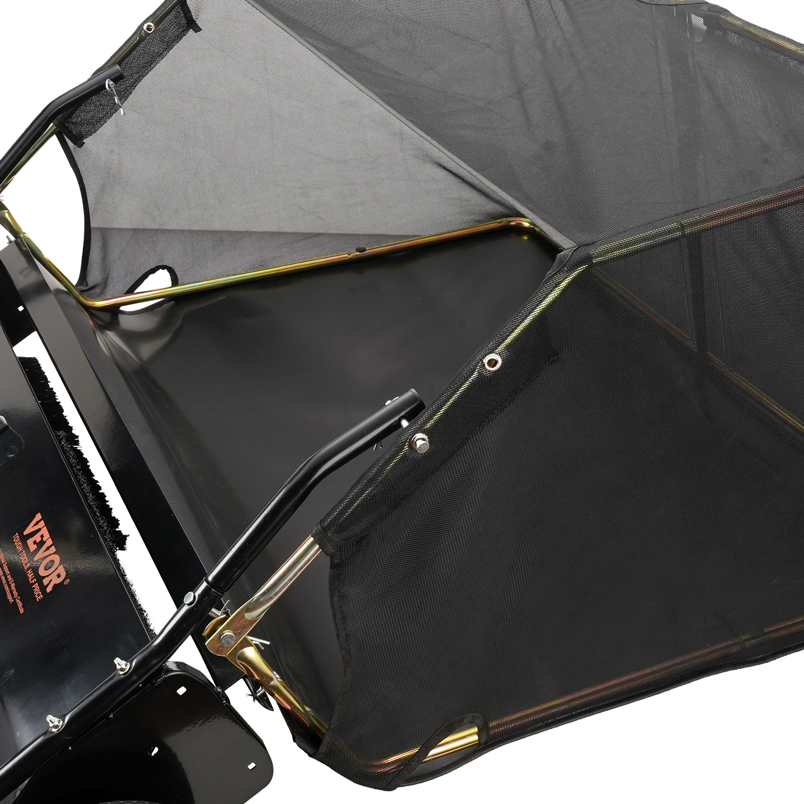 48 Inch Tow Behind Lawn Sweeper, Large Capacity Heavy Duty Leaf & Grass