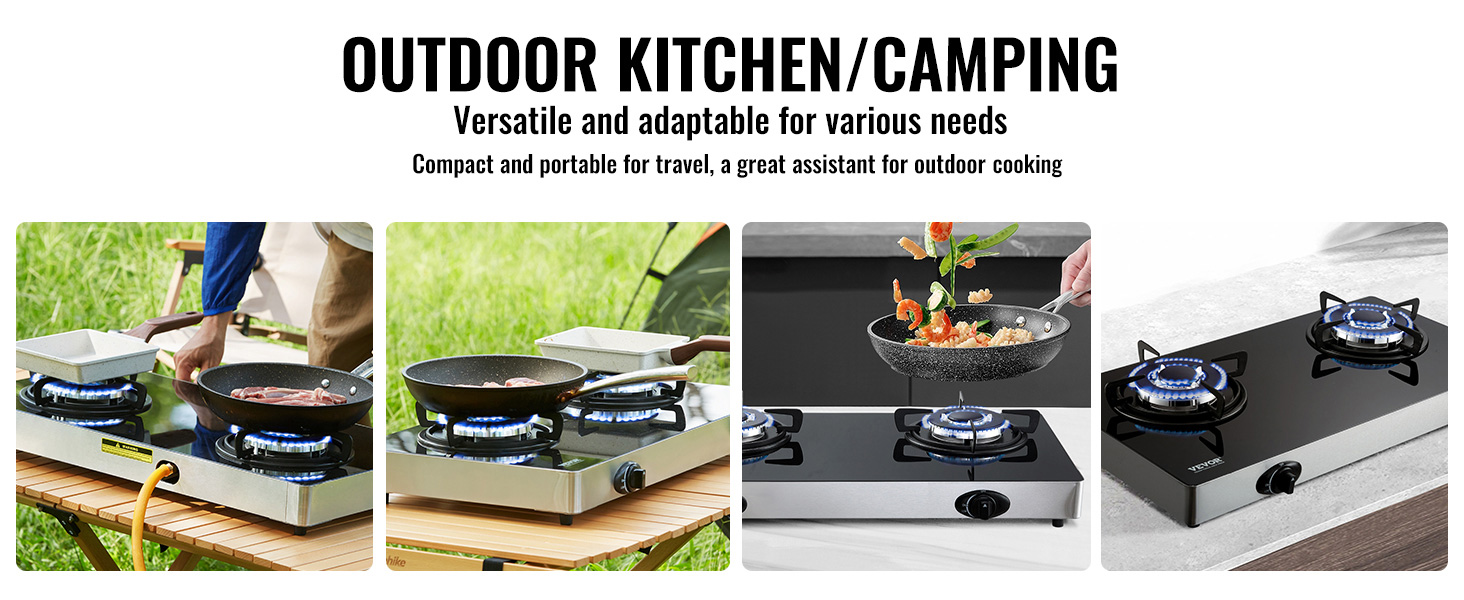Outdoor Stove For Cooking Portable Electronic Ignition Stoves