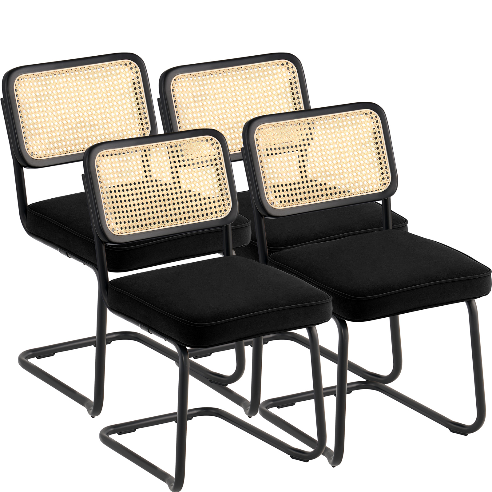 VEVOR Rattan Chairs Outdoor Patio Furniture Dining Chair 2PCS with Cushion Green - Picture 63 of 86