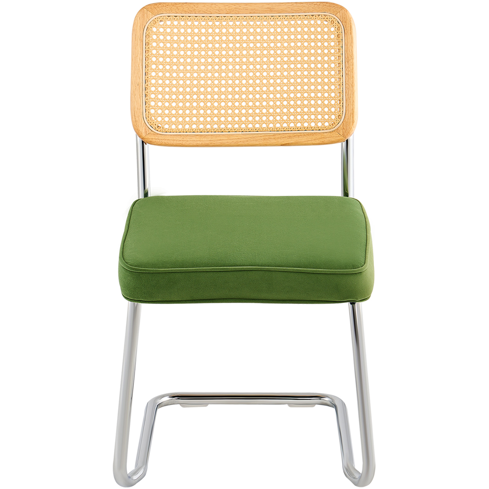 VEVOR Rattan Chairs Outdoor Patio Furniture Dining Chair 2PCS with Cushion Green - Picture 12 of 86