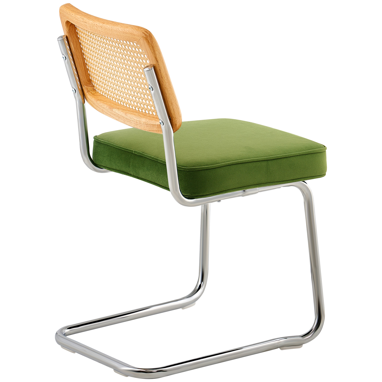 VEVOR Rattan Chairs Outdoor Patio Furniture Dining Chair 2PCS with Cushion Green - Picture 14 of 86