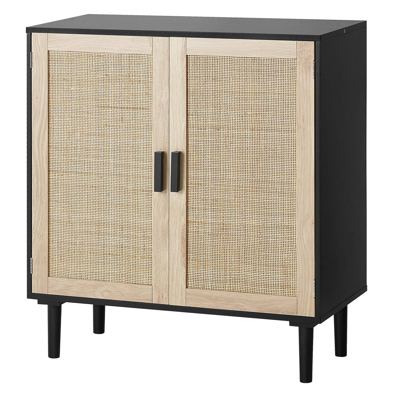 Rattan Cabinet with 4/2 Magnetic Doors 2/3 Drawers Adjustable Shelves Natural - Picture 27 of 86