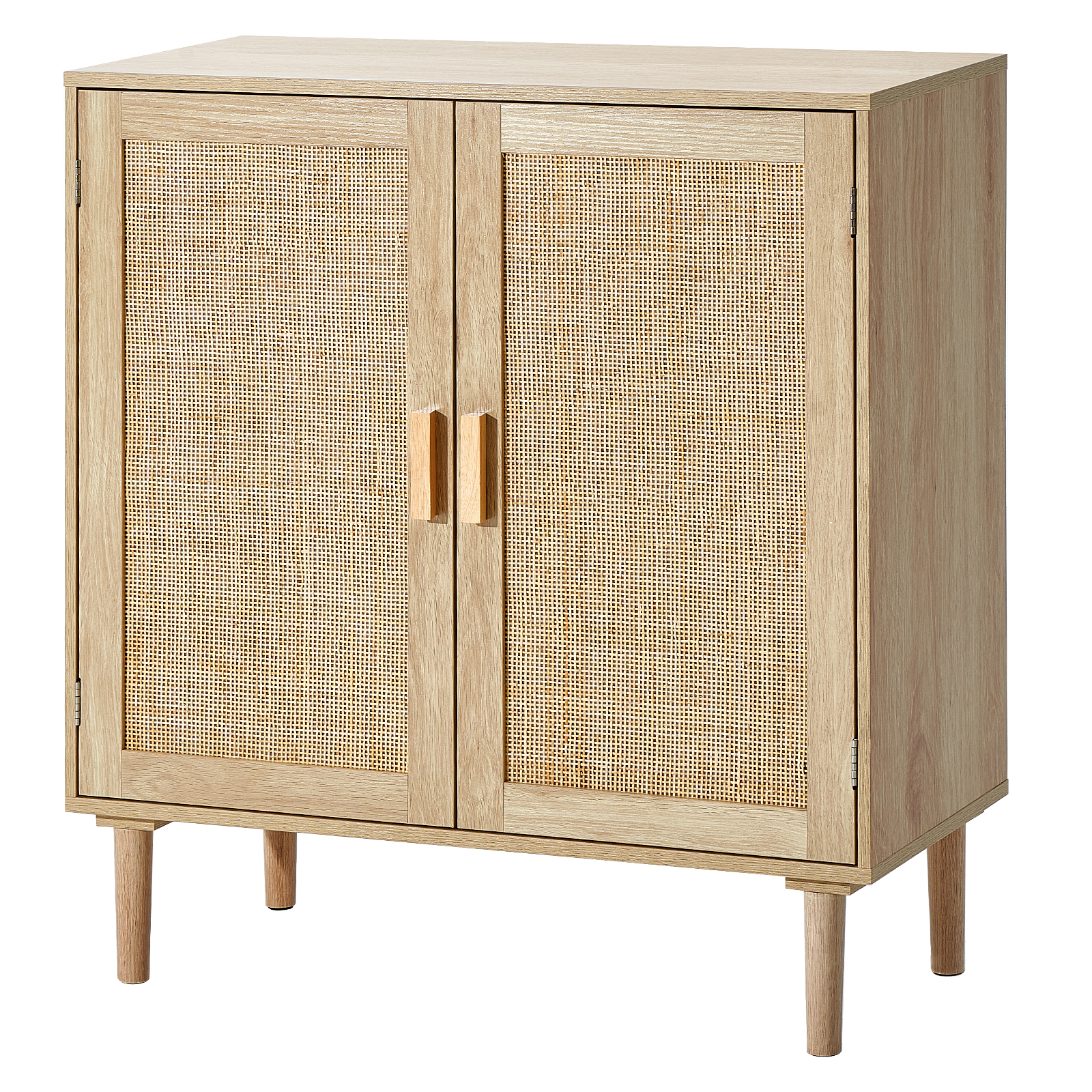 Rattan Cabinet with 4/2 Magnetic Doors 2/3 Drawers Adjustable Shelves Natural - Picture 15 of 86