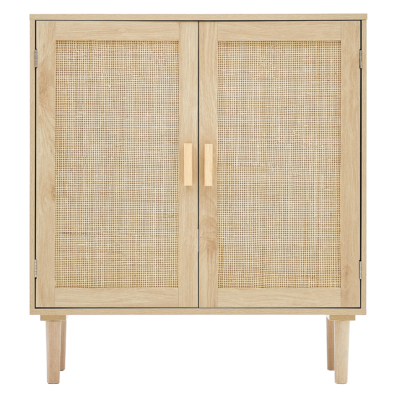 Rattan Cabinet with 4/2 Magnetic Doors 2/3 Drawers Adjustable Shelves Natural - Picture 24 of 86