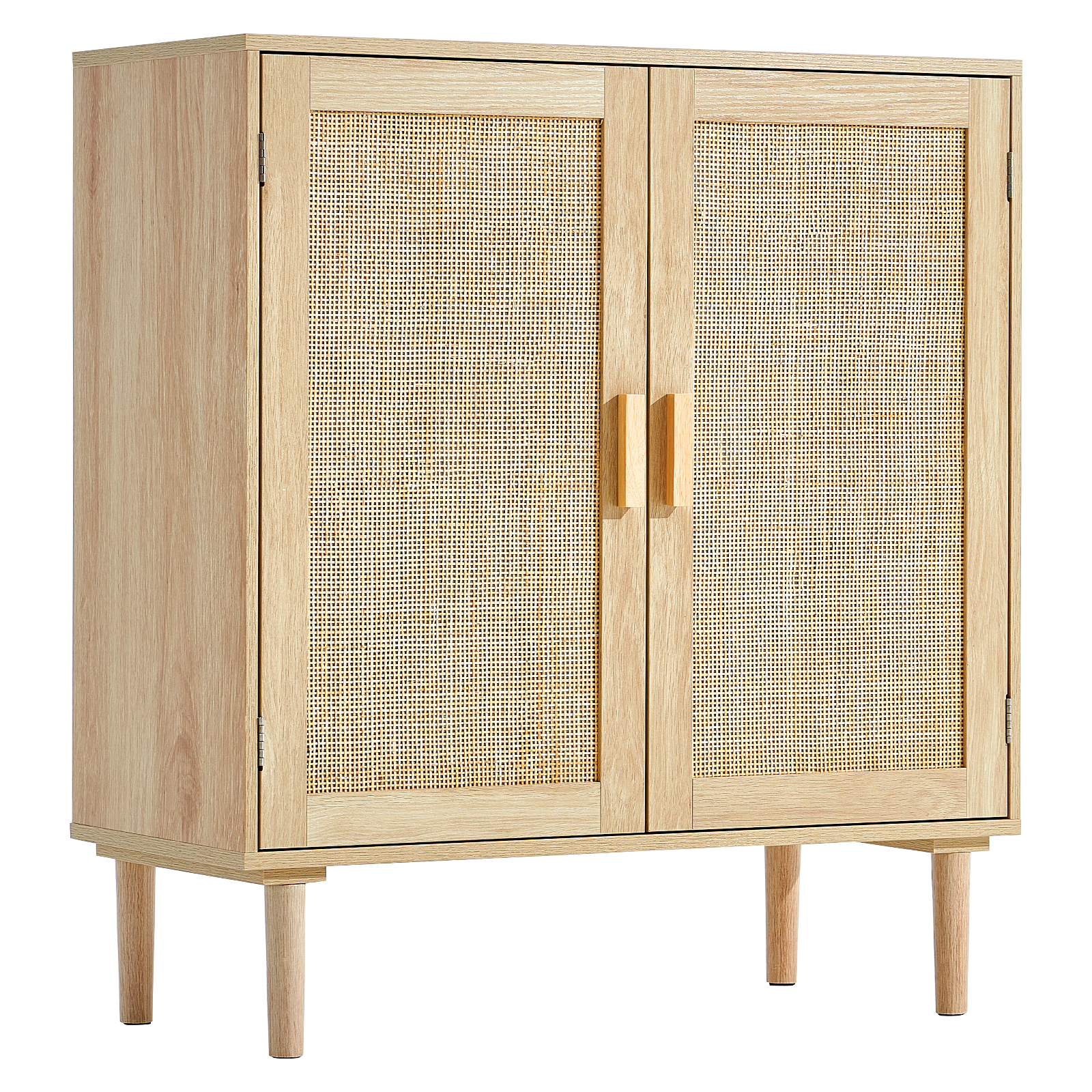 Rattan Cabinet with 4/2 Magnetic Doors 2/3 Drawers Adjustable Shelves Natural - Picture 23 of 86