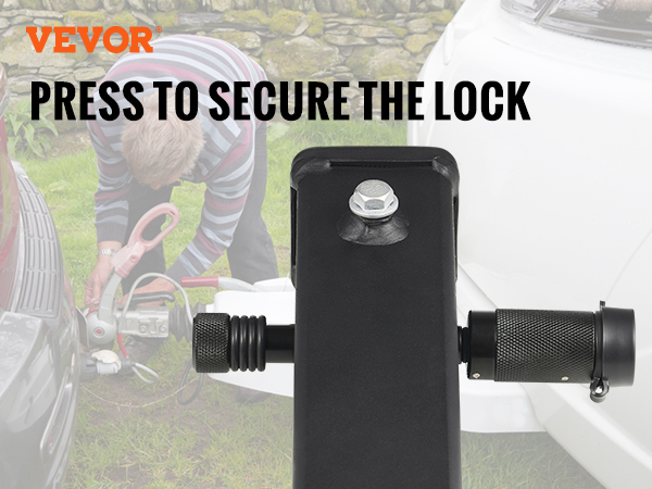 VEVOR Trailer Hitch Lock, 5/8-inch & 1/4-inch Diameter, 2-Pack Locking Receiver Pin with 4 Keys & 4 O-Rings, Weatherproof Anti-Theft Tow Lockable Pin with Dust, Mud Protection, Fits Truck, Boat, Bike