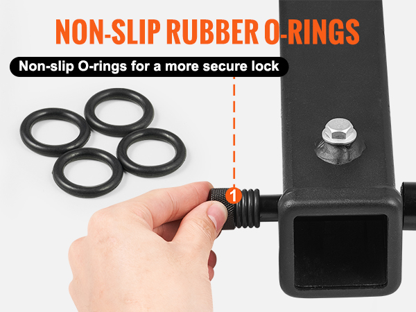 VEVOR Trailer Hitch Lock, 5/8-inch & 1/4-inch Diameter, 2-Pack Locking Receiver Pin with 4 Keys & 4 O-Rings, Weatherproof Anti-Theft Tow Lockable Pin with Dust, Mud Protection, Fits Truck, Boat, Bike
