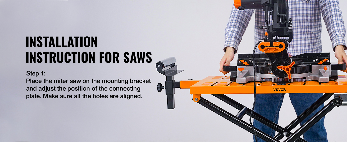 VEVOR VEVOR Miter Saw Stand 100in Rolling Foldable Wheeled Miter Saw