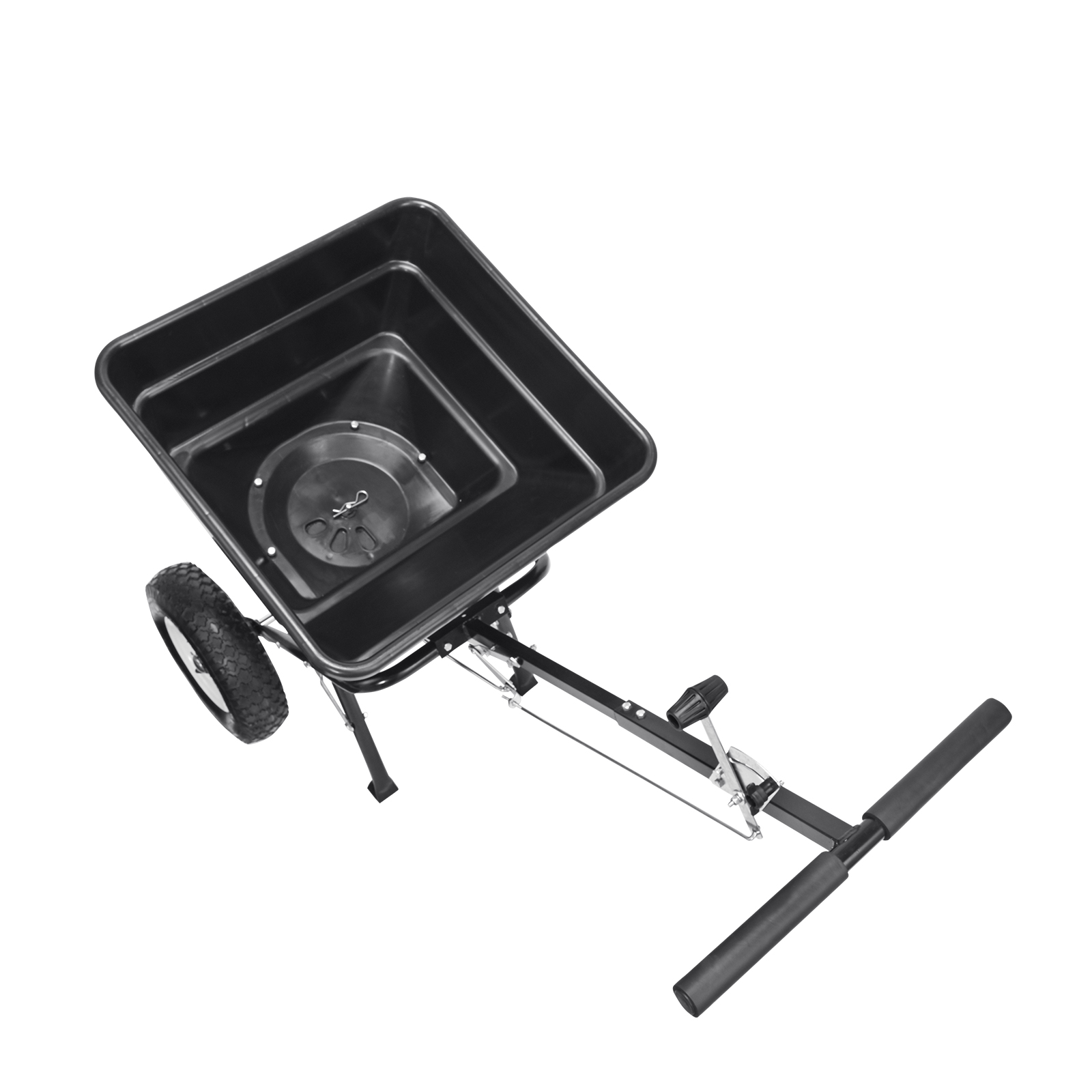 VEVOR 100/25lbs 10/12/8in Broadcast Spreader Tow Behind Poly Drop Spreader - Picture 24 of 38