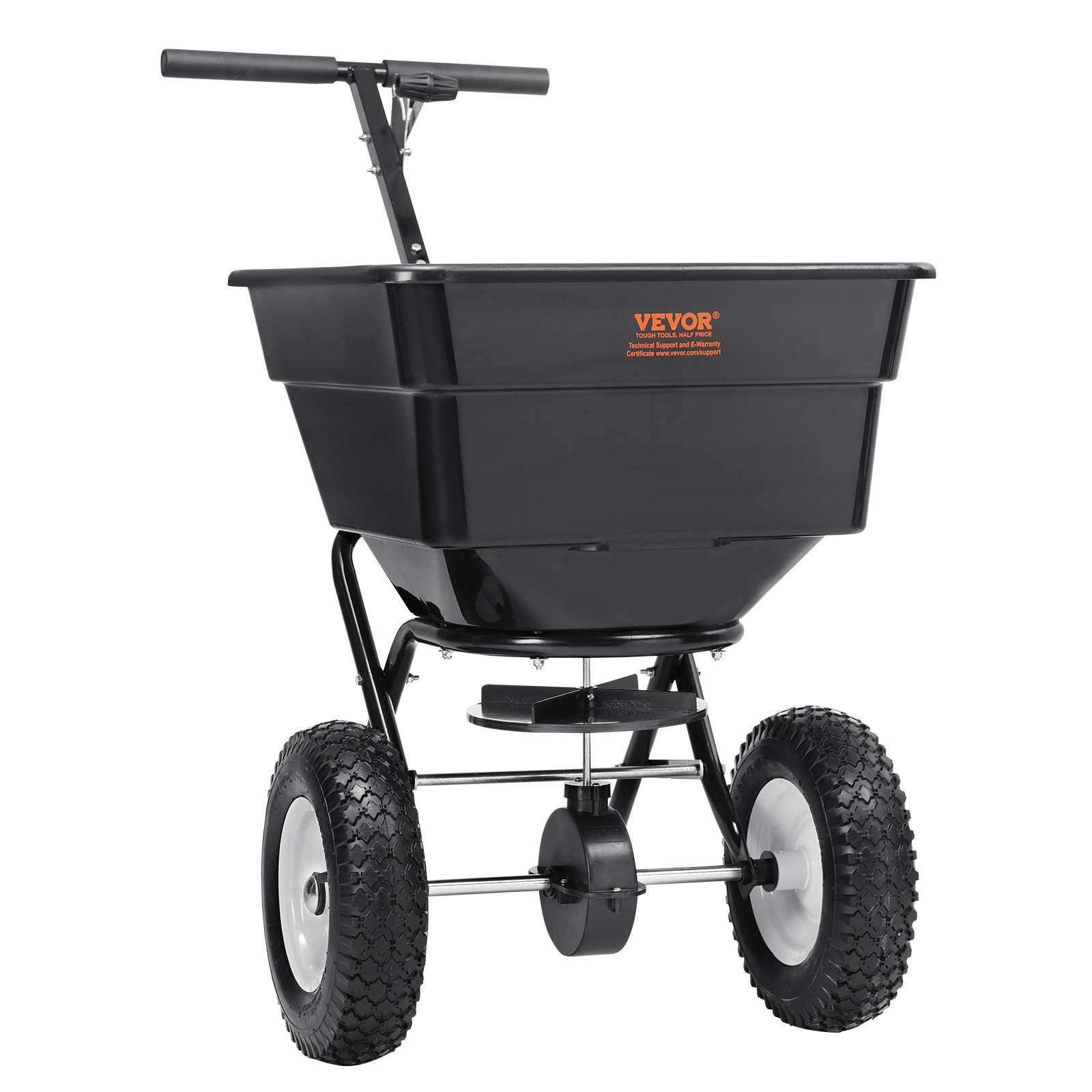 VEVOR 100/25lbs 10/12/8in Broadcast Spreader Tow Behind Poly Drop Spreader - Picture 25 of 38