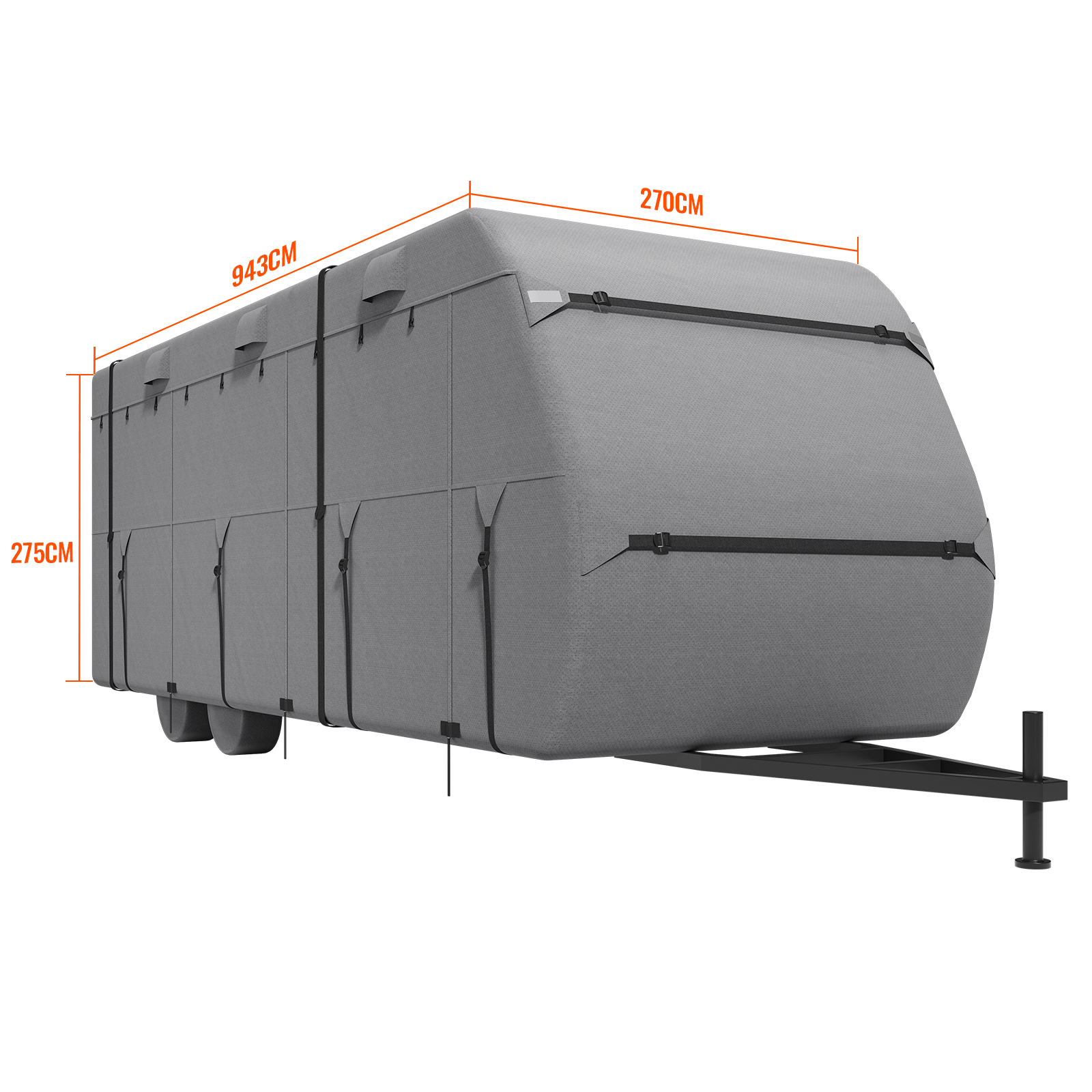 Travel Trailer RV Covers ClassA 18-40ft Motorhome Cover 4-Ply Nonwoven/Oxford - Picture 59 of 122