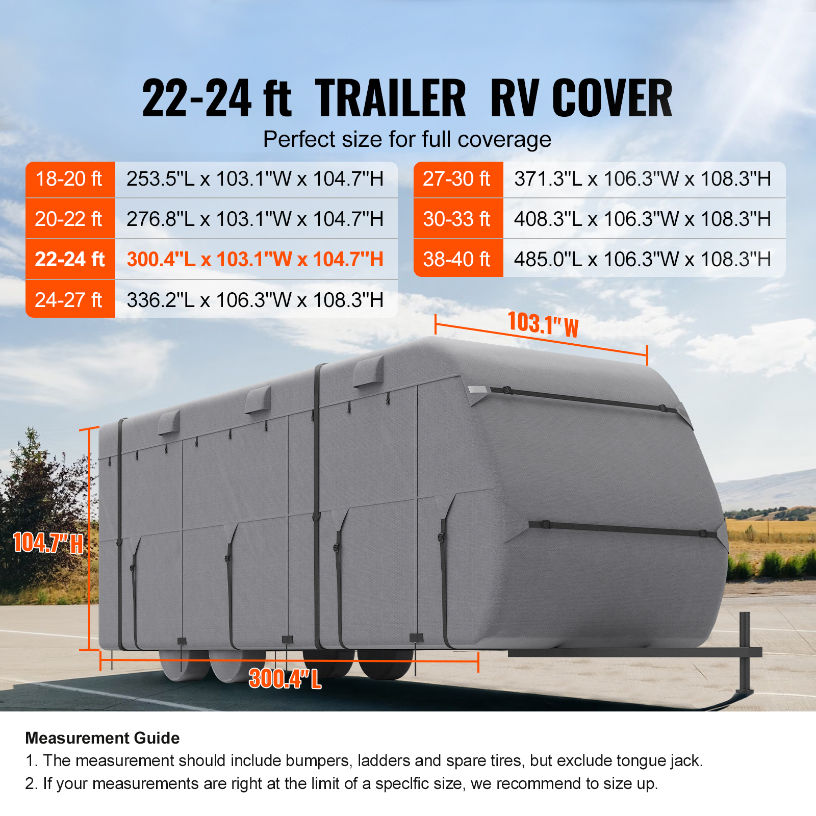 Travel Trailer RV Covers ClassA 18-40ft Motorhome Cover 4-Ply Nonwoven/Oxford - Picture 28 of 122