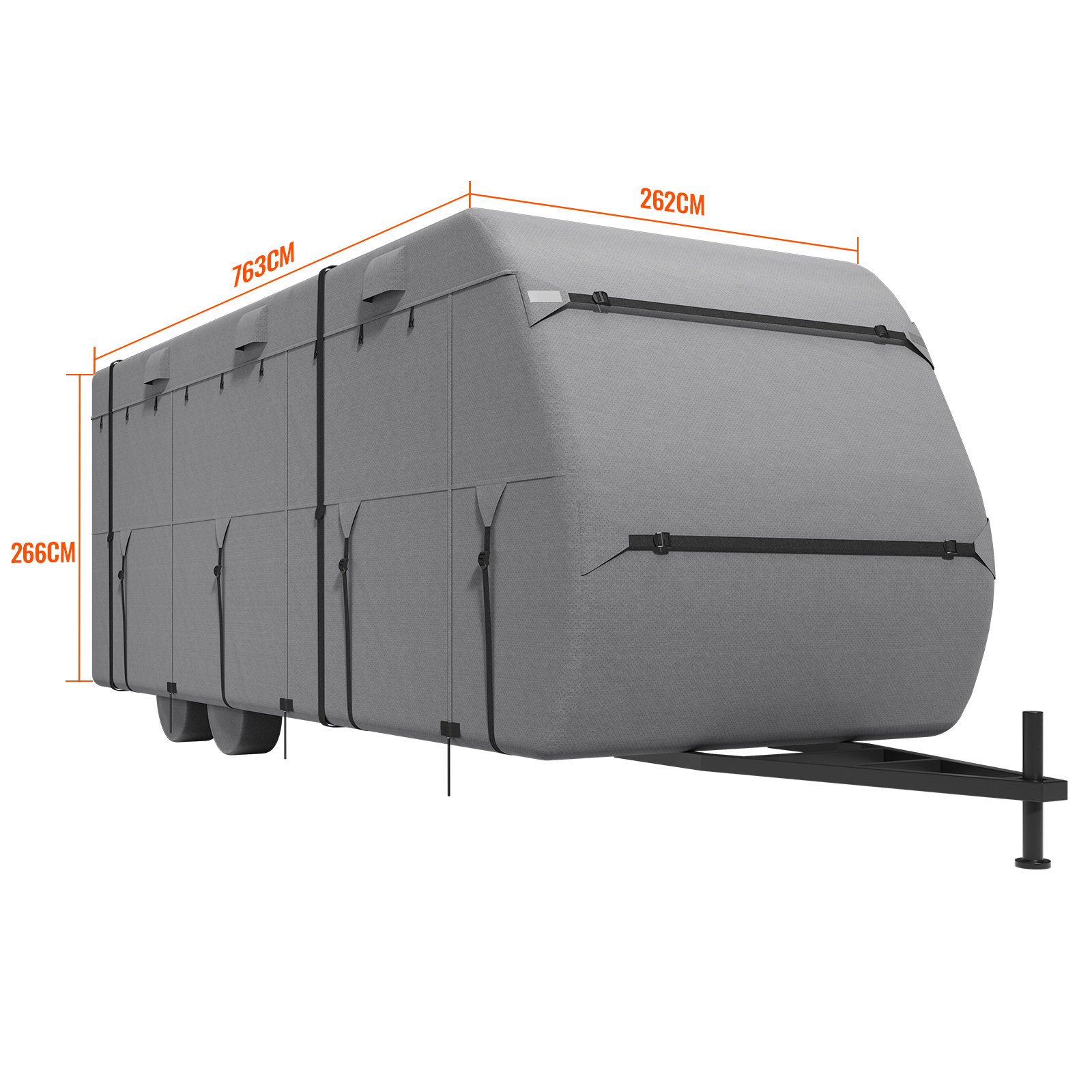 Travel Trailer RV Covers ClassA 18-40ft Motorhome Cover 4-Ply Nonwoven/Oxford - Picture 35 of 122