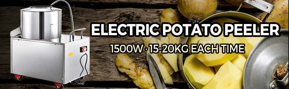 COMMERCIAL ELECTRIC POTATO Peeler 15-20KG Automatic Potato Peeling Washer  220V $629.99 - PicClick AU