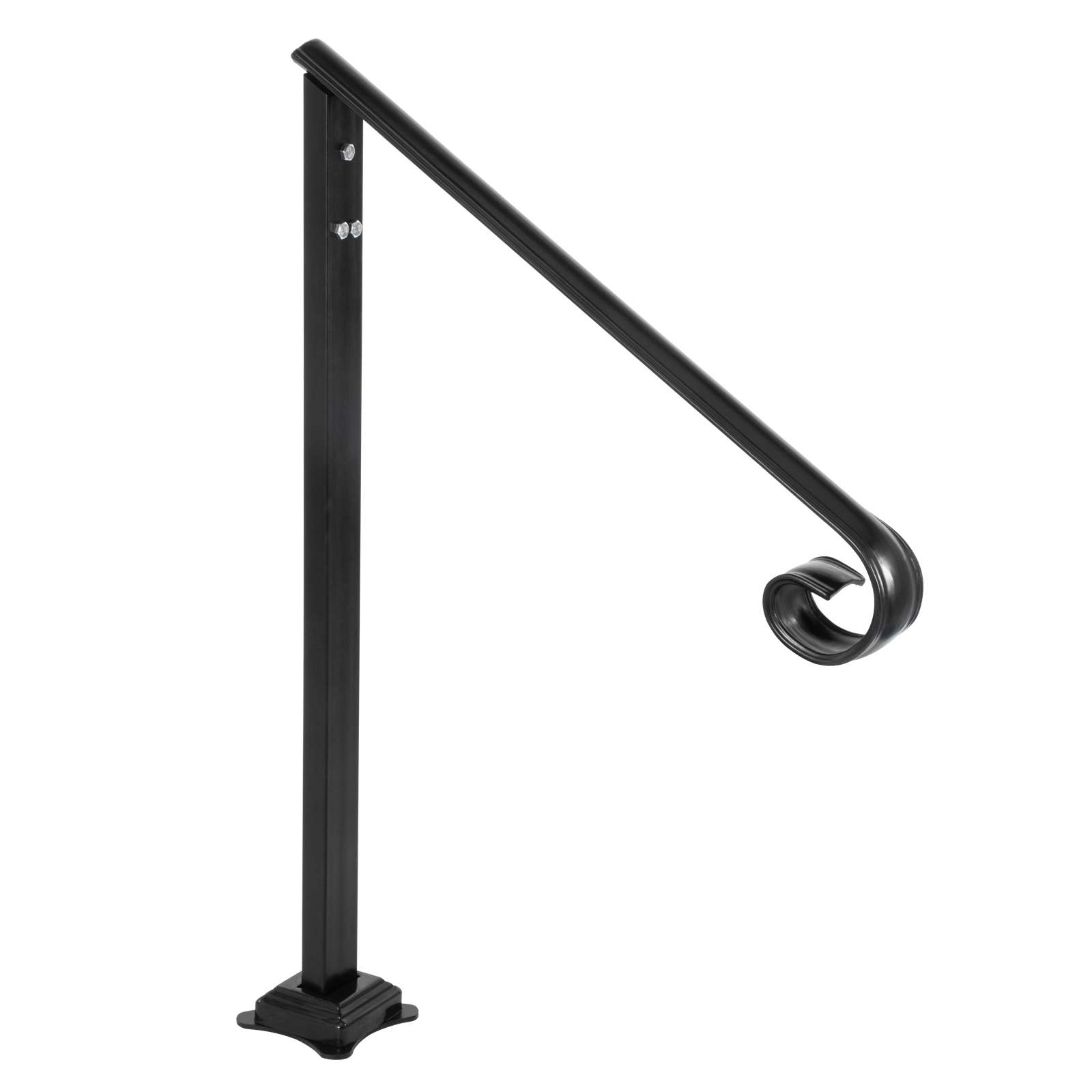 VEVOR Stair Handrail 1-3 Steps Railing Step Hand Rail Steel/ Metal for Porch - Picture 48 of 62